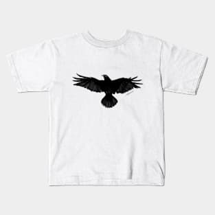 Handpainted Crow Kids T-Shirt